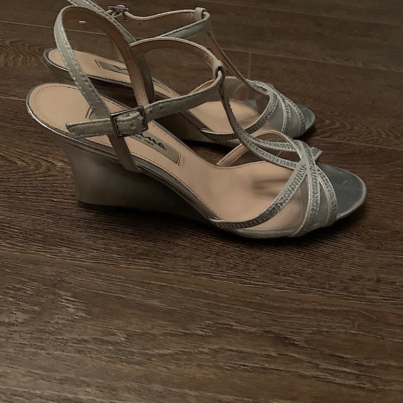 Silver Nina wedge heels - Picture 2 of 7